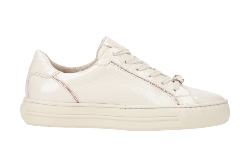 Paul Green 5296 Sneaker Schuhe beige Lack Strass