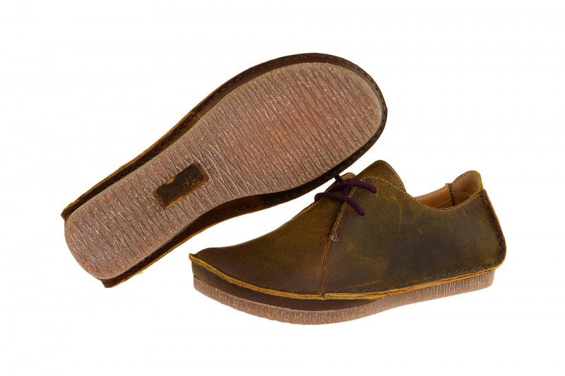 Clarks Janey Mae Schuhe braun Fettleder
