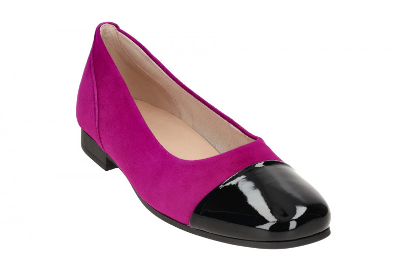 Gabor Schuhe Ballerina pink schwarz 51.351.61