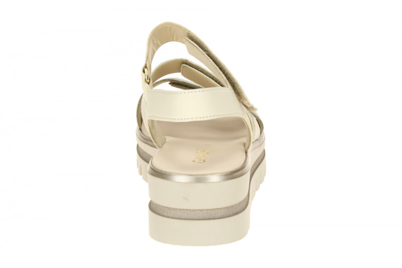 Gabor Plateau Sandalen beige grün kombi 84.620.69