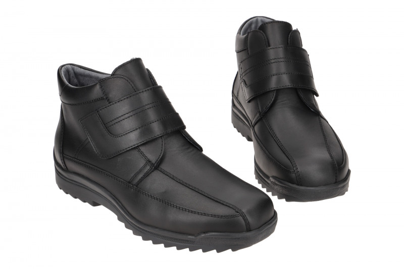 Waldläufer Kai Winter Stiefelette Herren schwarz K-Weite