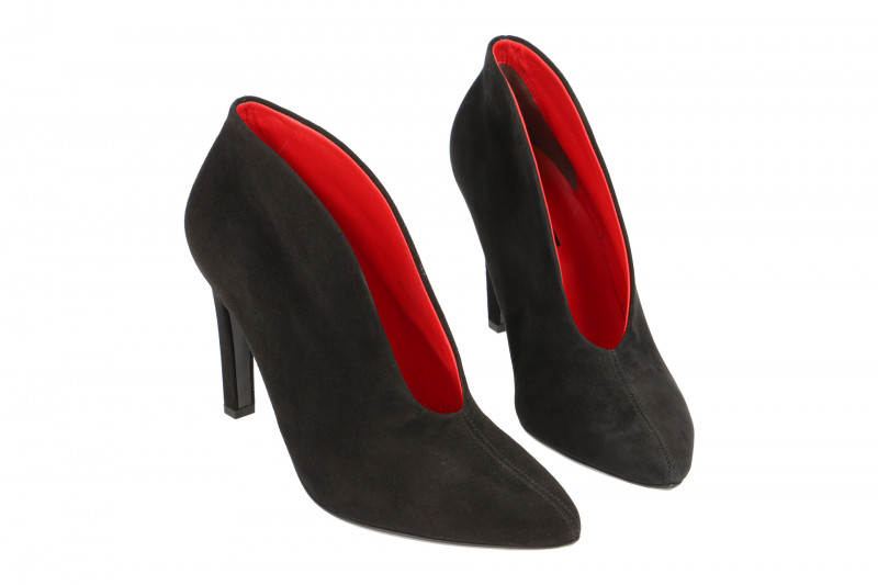 Paul Green Pumps schwarz Samtziege 9437