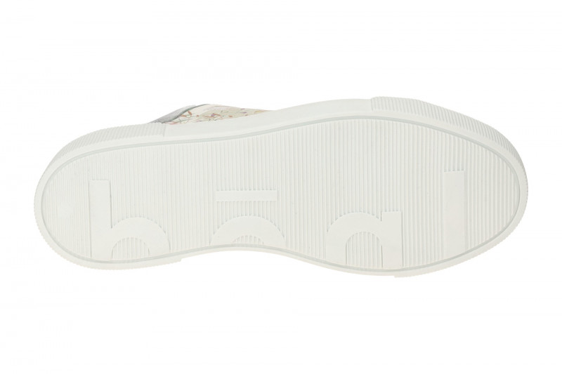 Högl Stevie Plateau Sneaker weiß bunt Flower Nappa 3679