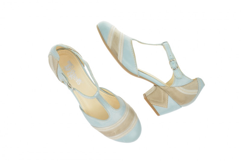 Tiggers Mara T-Steg Pumps blau TD141-Mara 5T
