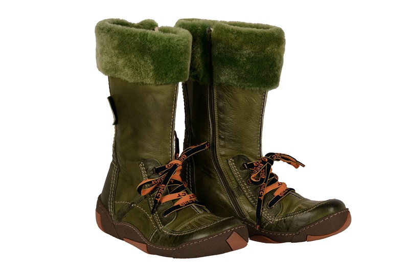 Eject Ice Stiefel grün Lederfutter Gr 37