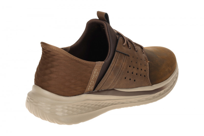 Skechers Slade Slipper Schuhe braun Slip-Ins 210828