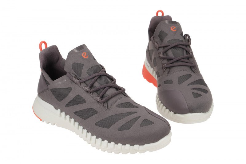 Ecco Zipflex Schuhe grau lila Damen Sneaker 803853