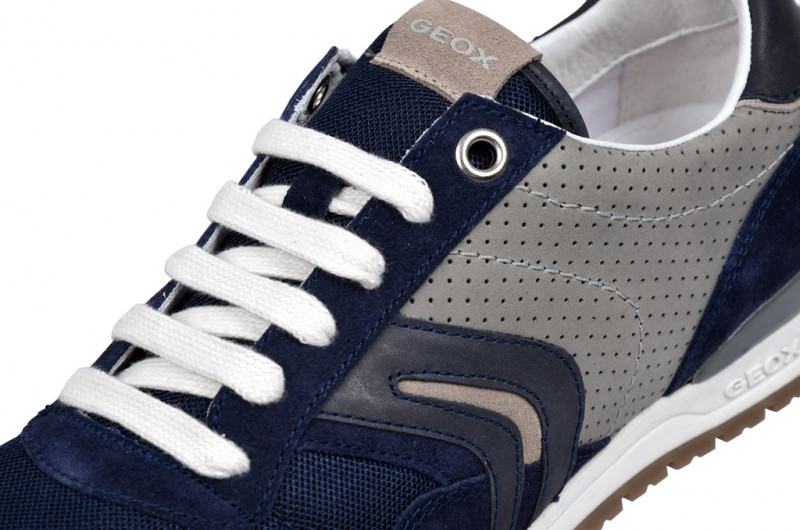 Geox Speed P Schuhe in blau grau Sneakers U32X1P