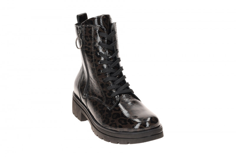 Waldläufer Zoe Stiefel Boots braun Lack Leo K-Weite