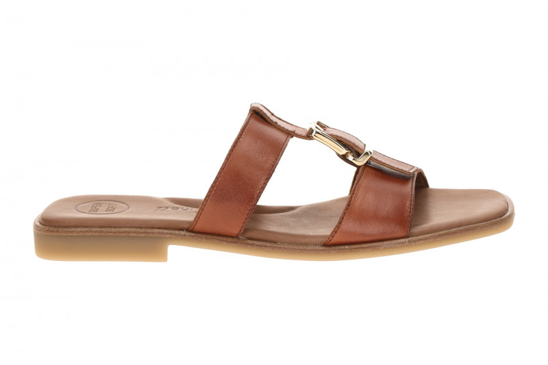 Paul Green Pantolette braun Schnallen-T-Steg 6188