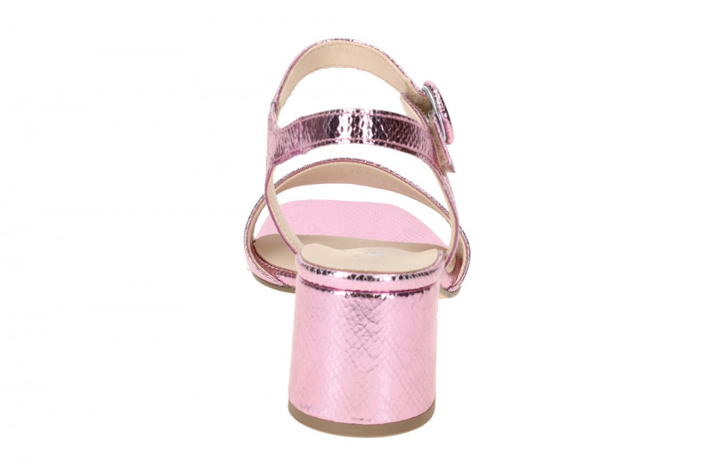 Gabor Fashion Sandalette rosa metallic Snake 42.924.85