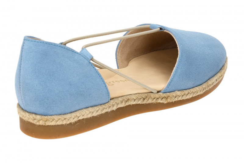 Paul Green Schuhe Espadrilles blau pacific Velour 2856