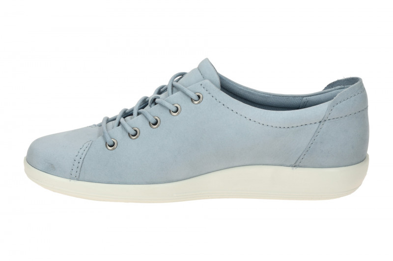 Ecco Soft 2 Schuhe blau dusty blue Damen Schnürer