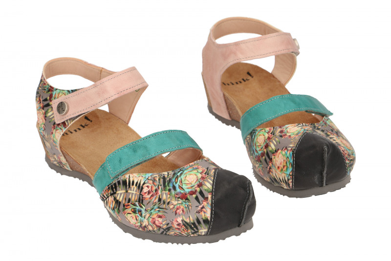 Think Kessy Sandale bunt Blumen Muster