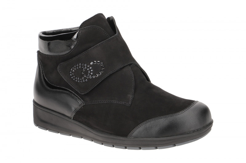 Waldläufer Mimi Warmfutter Stiefeletten schwarz M-Weite
