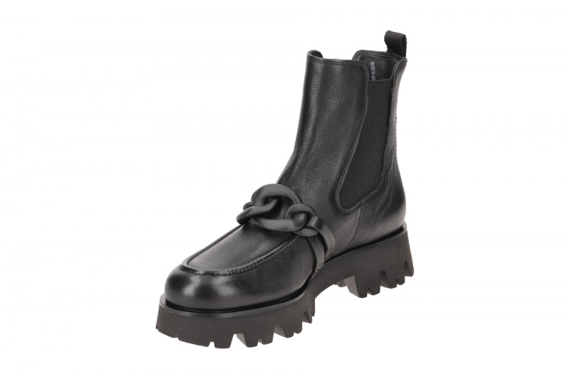 Paul Green Plateau Stiefelette schwarz Kette 9043