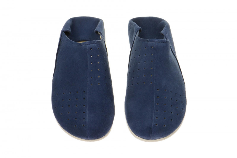 Ecco Easy M Schuhe blau Slipper Pantolette 2in1