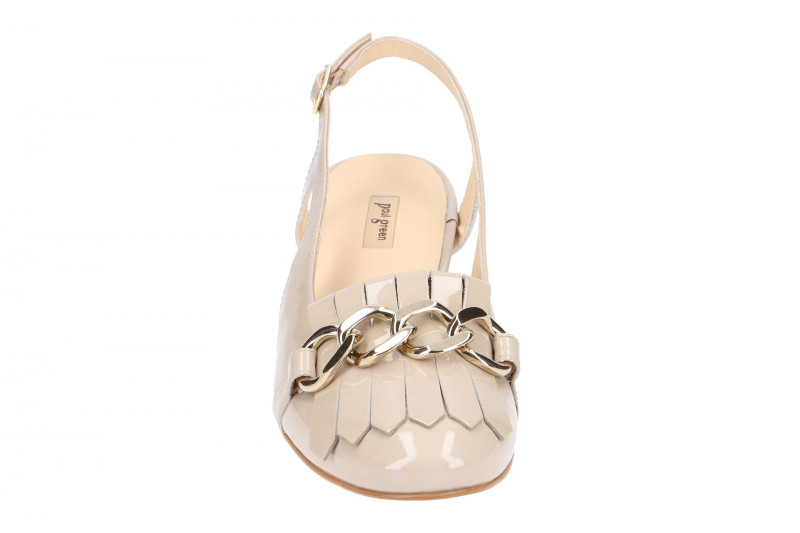 Paul Green Sling Pumps beige Lack 6098
