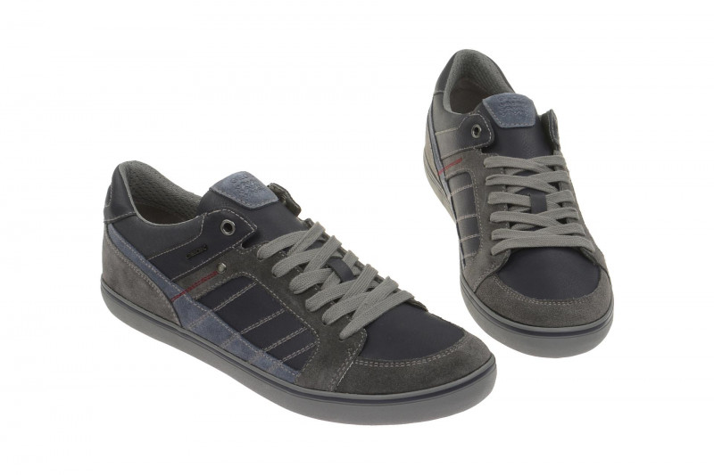 Geox Respira Box F Sneakers in blau grau Herrenschuhe