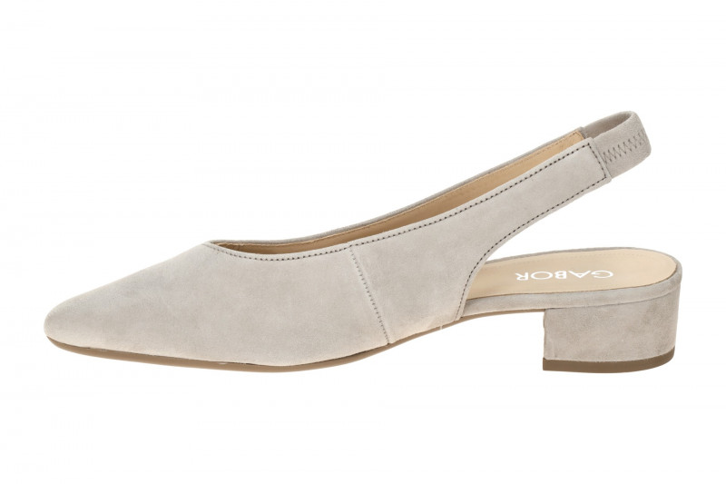 Gabor Sling Pumps grau puder Velour 81.520.12