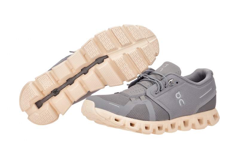 on Cloud 5 Schuhe grau rosa Damen Größe 35 bis 37,5