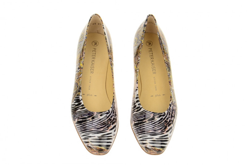 Peter Kaiser Najade Pumps schwarz weiß gold 23101/490