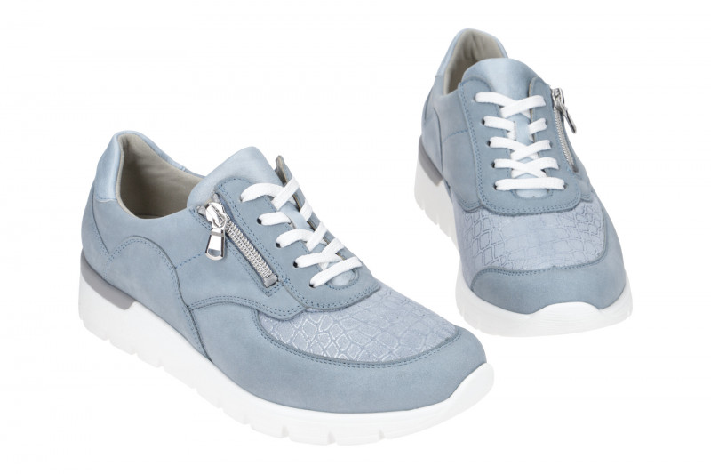 Waldläufer Ramona Schuhe blau sky K-Weite OrthoTritt