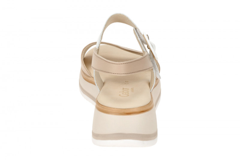 Gabor Plateau Sandale beige weiß 82.744.58