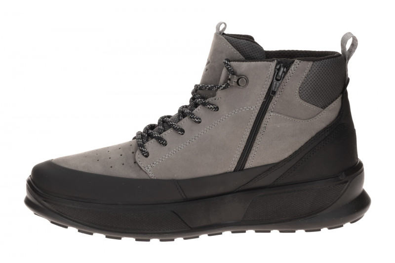 Ecco Byway Schuhe Stiefel grau schwarz Nubuck Waterproof 522864