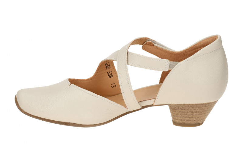 Think Aida Riemchen Pumps beige panna