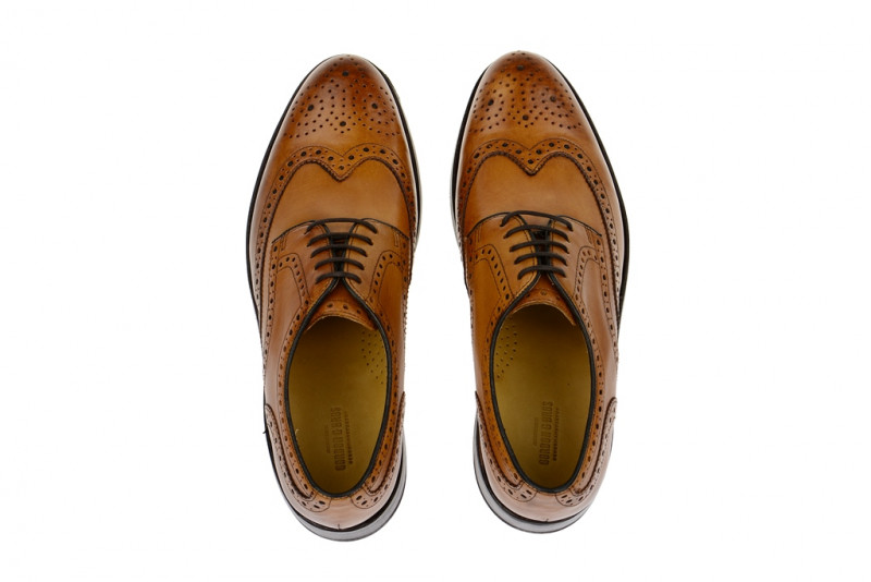 Gordon & Bros Levet Schuhe braun tan Rahmengenäht 2318-C