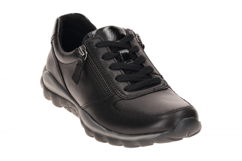 Gabor RollingSoft Schuhe schwarz Glattleder 0100.01.003