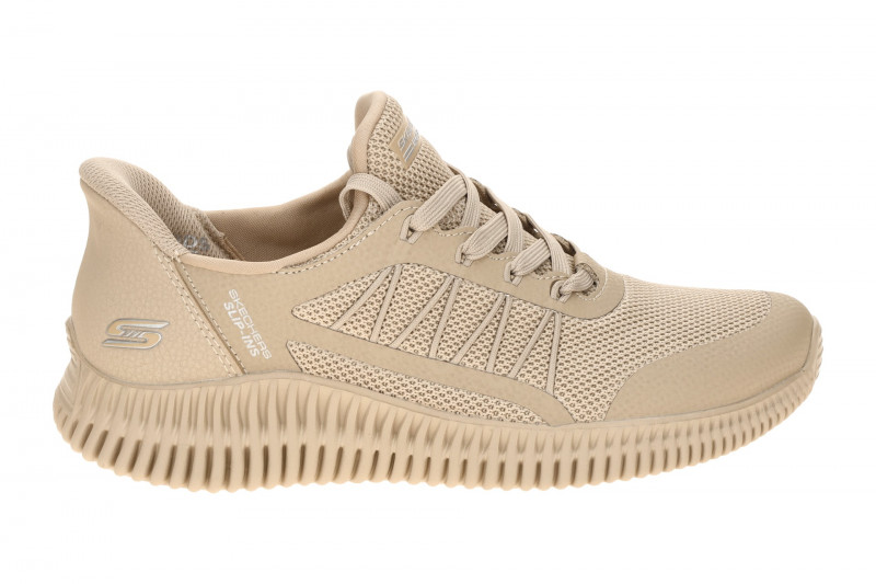 Skechers Bobs Geo Sneakers Schuhe braun tan SLIP-INS 117413