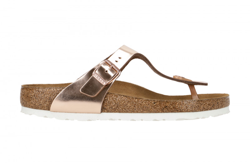 Birkenstock Gizeh BS Pantolette kupfer metallic 1018970