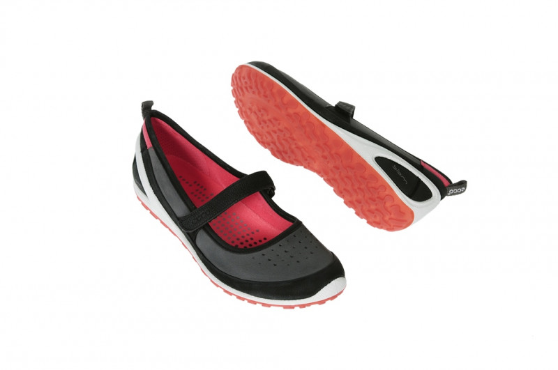 Ecco Biom Lite 1.2 Ballerina - schwarz grau - Mary Jane