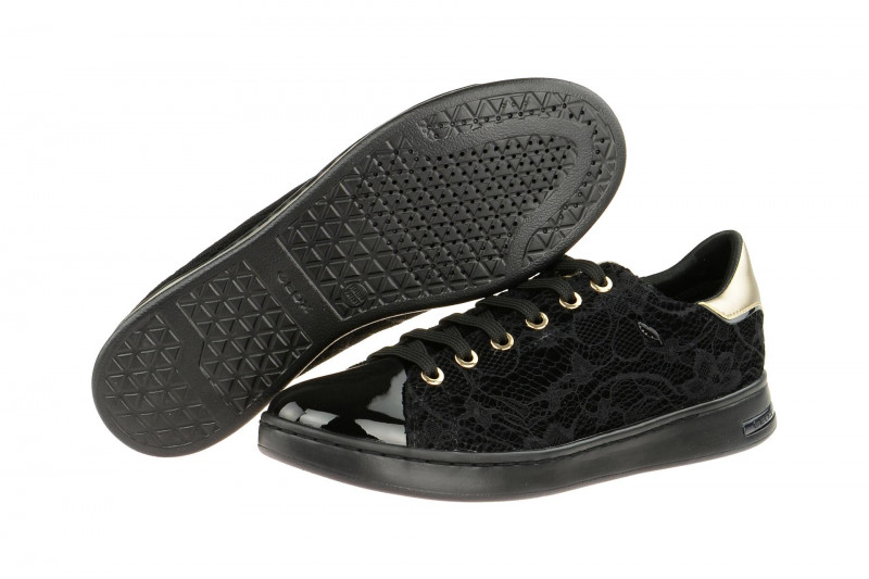 Geox Respira Jaysen A Damen Sneaker in schwarz gold