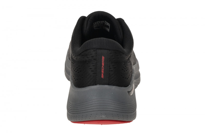 Skechers Arch Fit Herren Schuhe schwarz rot 232700