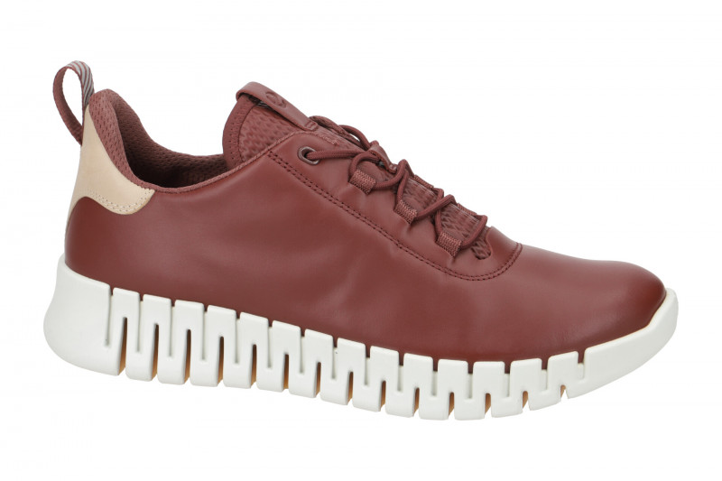 Ecco Gruuv Schuhe rot-braun Damen Sneakers 218203