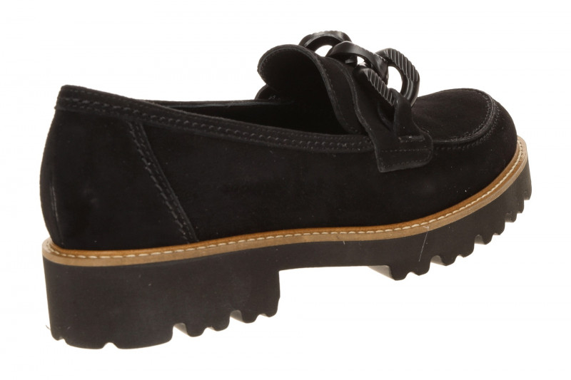 Gabor Fashion Schuhe Slipper schwarz Velour 4013.01.001