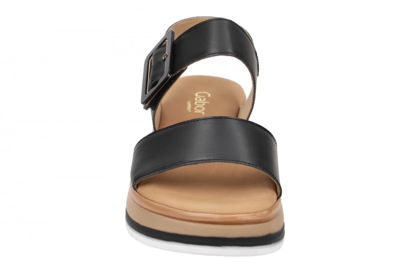 Gabor Plateau Sandale schwarz 82.744.57