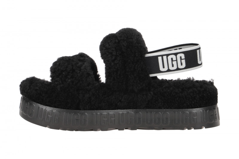 UGG Oh Fluffita Sandalen Hausschuhe schwarz 1120876