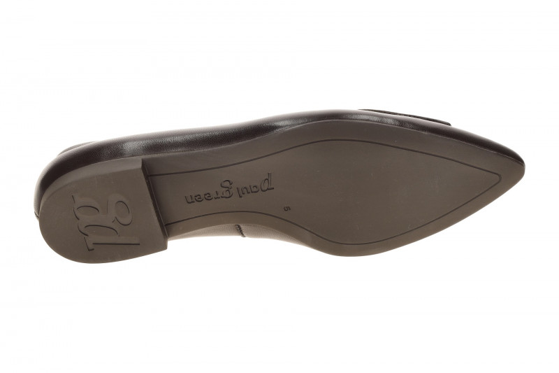 Paul Green Ballerinas braun mocca Leder-Kappe 3792