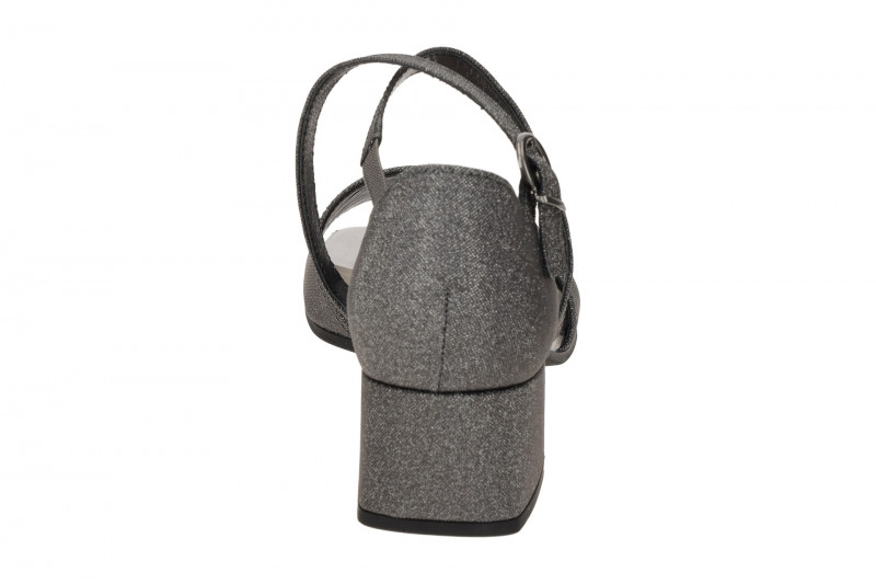 Gabor Kreuz Riemchen Sandalette grau Schimmer 41.760.69