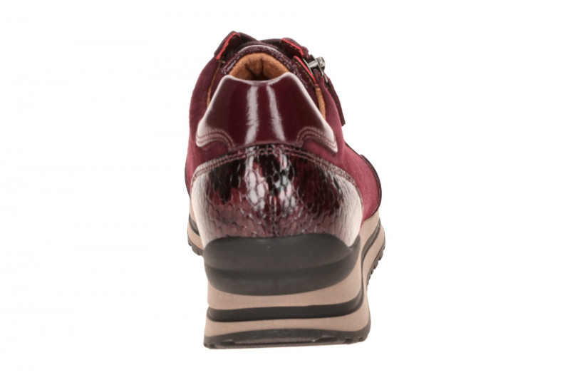 Gabor comfort Sneaker Schuhe rot berry Samt Lack H-Weite 6021