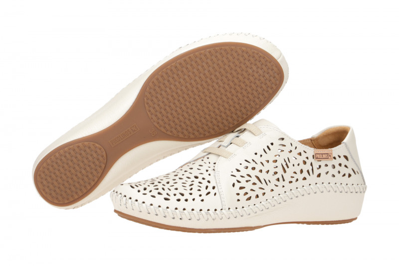 Pikolinos Vallarta Slipper weiß gelocht 655-4783