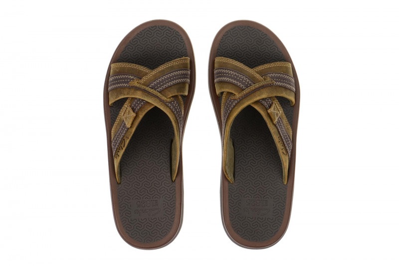 Clarks Kernick Pantoletten braun