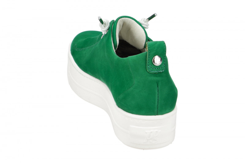 Paul Green Sneaker Plateau Schuhe grün Nubuck 5017