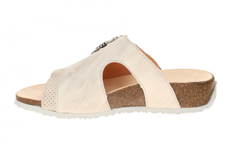 Think Mizzi Pantoletten weiß offwhite perforiert 124