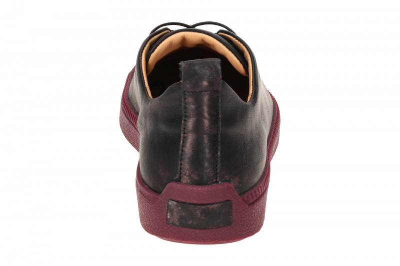 Think Turna Schuhe Sneaker schwarz rot metallic Effekt 227