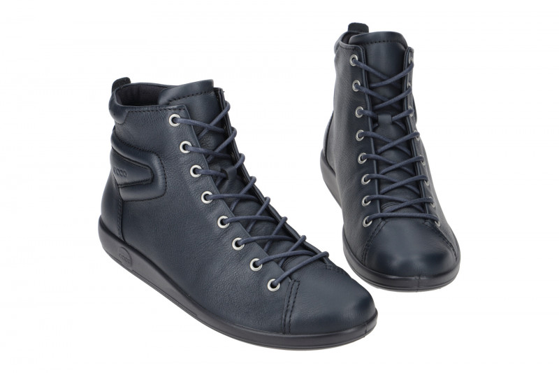 Ecco Soft 2 Damen Stiefelette blau marine